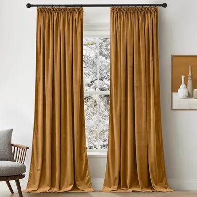 Obrázok produktu pre Zatemňovacie závesy 300 g/m2 - 2 kusy - 132x260 cm - Izolácia tepla/chladu