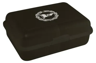 Produktbild von Arminia Bielefeld Brotdose Logo schwarz