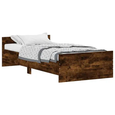 Obrázok produktu pre vidaXL Rám postele bez matraca údený dub 90x190 cm materiál na báze dreva