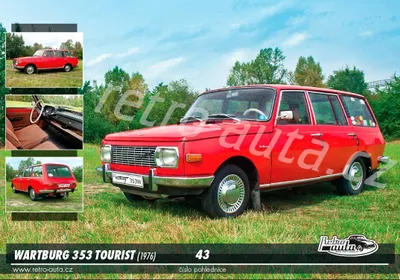Produktbild von Postkarte Nr. 43 - WARTBURG 353 TOURIST (1976)