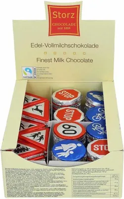 Produktbild von 100er SET Verkehrszeichen, lose 12,5 g / Schokolade