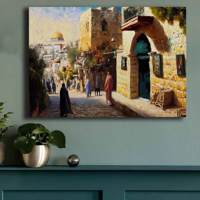 Zdjęcie produktu dla Wallity, 70100GSC-023, Dekoracyjny obraz na płótnie, Wielokolorowy, 100% CANvas, 70 x 100 cm