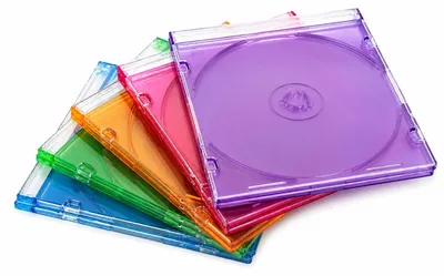 Immagine prodotto di Custodie sottili per CD/DVD, disponibili in diversi colori, confezione da 10 pezzi