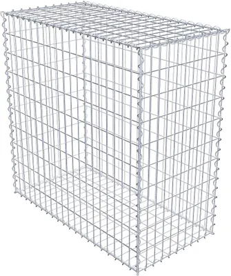 Produktbild von Gabione 100 cm x 100 cm x 50 cm (L x H x T), Maschenweite 5 cm x 10 cm, Spirale