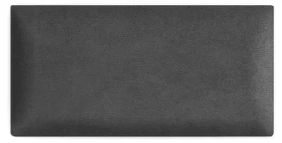 Obrázek produktu pro Nástěnné panely 3D 30 x 60 cm čalouněné - pro velmi snadnou montáž, z velurové tkaniny, s měkkou výplní, barva tmavě šedá