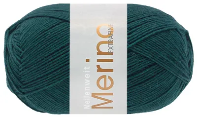 Produktbild von Lana Grossa - Meilenweit 100g Merino Extrafine uni 2467 tiefseegrün