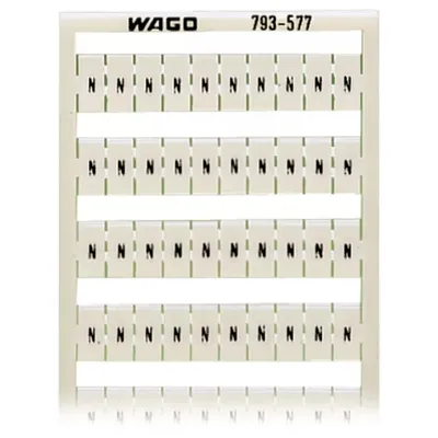 Produktbild von WAGO 793-577 waagr. N weiß 1 100 WMB-Multibeschriftung