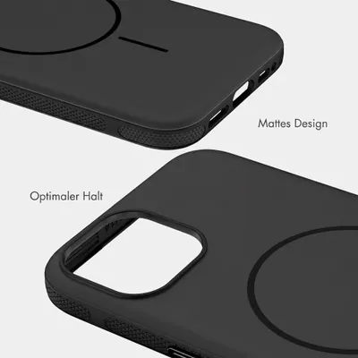Immagine prodotto di Custodia posteriore colorata Imoshion con anello MagSafe sottile per Apple iPhone 14 / 13 - Nera, Immagine generata dall'IA