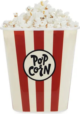 Zdjęcie produktu dla Miska na popcorn Retro czerwona | Pojemnik na przekąski o pojemności 3 litrów