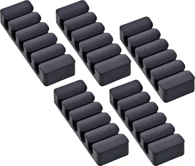Image de InLine 59971K, Attache-câble, Universelle, Caoutchouc thermoplastique, Noir