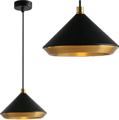 Produktbild von tooLight Pendellampe App1005-1Cp Schwarz Runden 1-Lichtquelle E27 20X15X15-100Cm Einstellbar