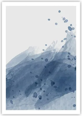 Produktbild von Poster - Poster ohne Rahmen - Blau Weiß Hintergrund - 70x100 cm - Wand Bild - Wanddeko - Wandbilder - Kunstposter - Wandposter - Bilder - Kunstdruck - Wanddekoration - Wandbild - P2XPA70x100-5088