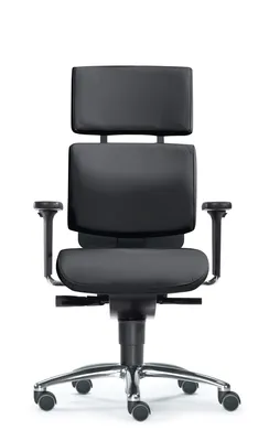 Produktbild von SITWELL STEIFENSAND  Bürostuhl Büro Homeoffice Stuhl mit Teppichrollen  Schwarz