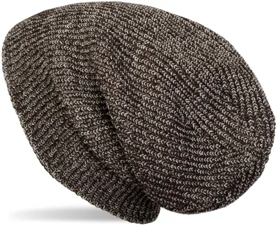 Immagine prodotto di styleBREAKER Berretto unisex in maglia fine melange con fodera in pile, berretto lungo slouch, caldo berretto invernale in maglia 04024153