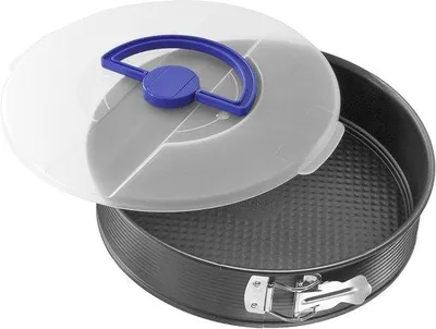 Productafbeelding van Ronde Springvorm Ø 26 cm met Deksel - Bakvorm met Anti-aanbaklaag voor Taarten