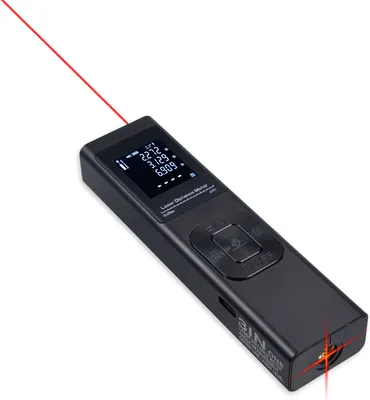 Obrázek produktu pro 40M laserový dálkoměr 3v1, úhloměr, křížový laser, elektrický snímač úhlu s LCD displejem, plocha, objem, pythagorejská míra