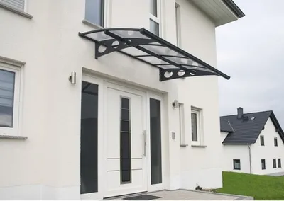 Produktbild von ARON Vordach Baldino 223,5x139 cm anthrazit Polycarbonat