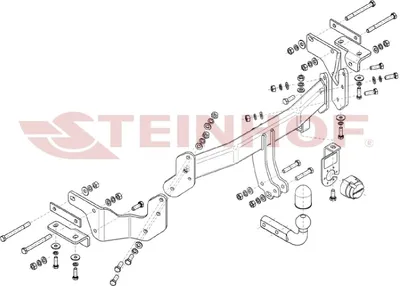 Produktbild von Z546717 Anhängerkupplung passend für HYUNDAI Santa Fe III 09/2012-2018 starr