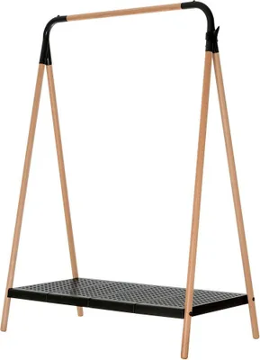 Produktbild von PAPERFLOW Kleiderständer schwarz Holz 1 Haken 105,0 x 142,0 cm