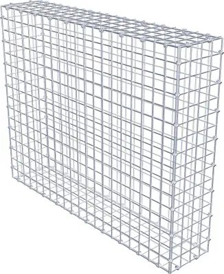 Produktbild von Gabione 100 cm x 80 cm x 20 cm (L x H x T), Maschenweite 5 x 5 cm, Spiralring