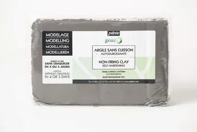Image de Bloc d'argile sans cuisson - Gris béton - 1,5 kg