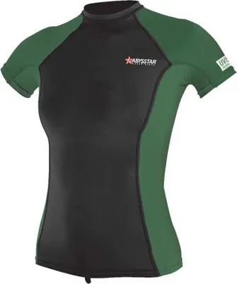 Obrázok produktu pre Abysstar Malibu Krátke rukávy rash Guard Zelená S Dámska Zelená S