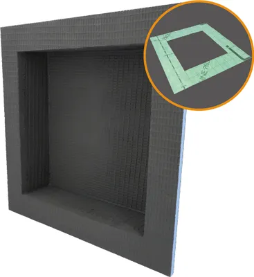 Produktbild von PROBOX BASIC befliesbare Wandnische, Duschablage 30/30 mit Dichtmanschette
