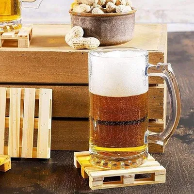 Obrázek produktu pro Sada 10 podtácků z dřeva – rustikální design
