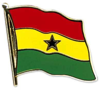 Produktbild von Flaggen-Pin vergoldet Ghana