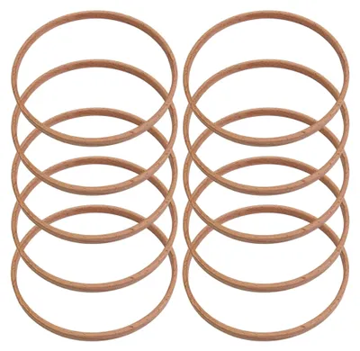 Produktbild von Makramee-Ringe für Traumfänger - Set aus 10 stabilen Holzringen für Wanddekoration
