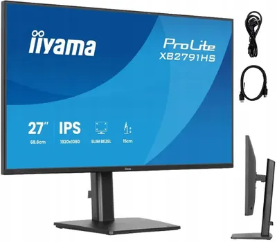 Zdjęcie produktu dla iiyama ProLite XB2791HS-B1, 68,6 cm (27"), 1920 x 1080 px, Full HD, LED, Czarny