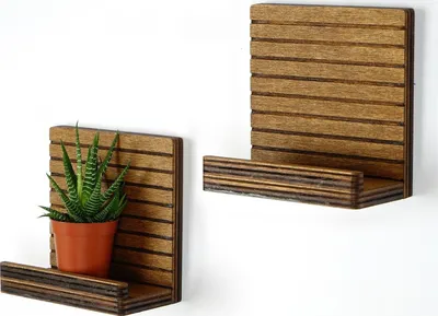 Produktbild von Skye Decor, Raf263, Wandregal, Nussbaum, 100 % SPERRHOLZ, 13 x 13 x 7 cm