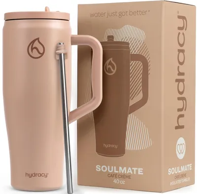 Obrázok produktu pre Hydracy, pohár s rúčkou a slamkou, určený na pitie