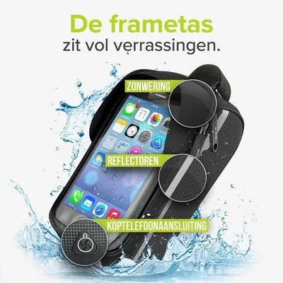 Productafbeelding van Waterdichte Frametas voor Fiets met Telefoonhouder