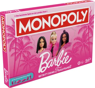Zdjęcie produktu dla Monopoly Barbie, Gra planszowa, Symulacja ekonomiczna, 8 lat(a)
