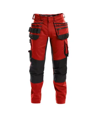 Produktbild von DASSY Stretch Arbeitshose FLUX Gr. 58 rot/schwarz  MINUS