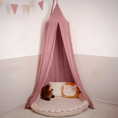 Produktbild von Baldachin für Kinderzimmer aus 100% Musselin - handgenäht