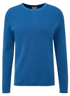Produktbild von s.Oliver weicher gemusterter Baumwoll-Strickpullover mit Rundhalsausschnitt