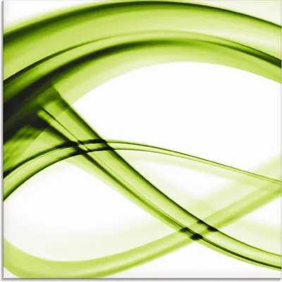 Produktbild von ARTland Glasbild Abstrakte Komposition (grün) Größe: 30x30 cm