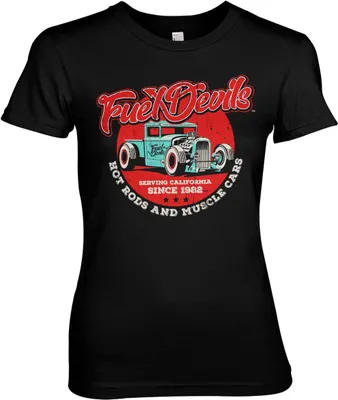 Produktbild von Fuel Devils - Serving California Girly Tee - Small - Black