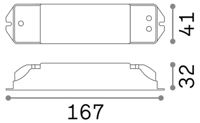 Image de Amplificateur Ideal Lux Lika Dali/Push 25 W 600 mA 268002