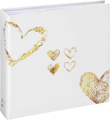 Produktbild von Hama Lazise gold Memo/Einsteck 200 Fotos 10x15 Hochzeit    2364