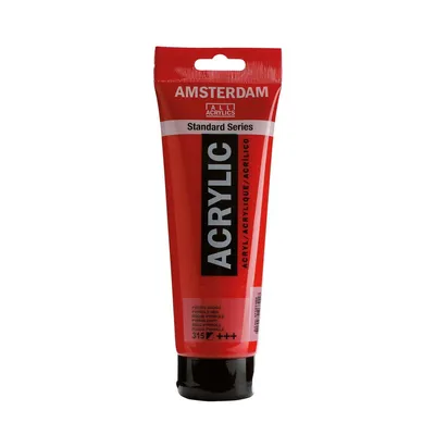 Obrázok produktu pre Amsterdam 17093152, Červená, Akrylová farba, Tekutina a gél, 120 ml