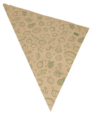 Produktbild von Spitztüten, Kraftpapier 48 cm x 34 cm x 34 cm braun "Fruits & Vegs" Füllinhalt 1000 g