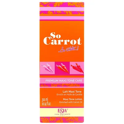 Produktbild von Fair & White So Carrot Maxi Tone Lotion 300ml.
