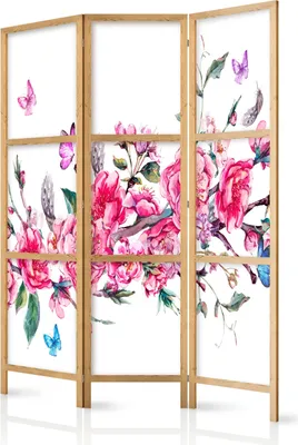Obrázok produktu pre Orient Japonský paraván 135x172 cm 3-dielny sivý