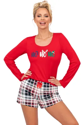 Obrázok produktu pre Dámske vianočné pyžamo HoHo II - bavlna Červená 2XL(44)