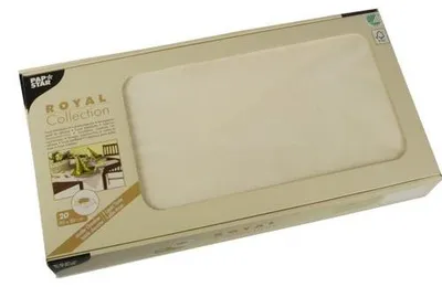 Produktbild von 20 Mitteldecken, Tissue ROYAL Collection 80 cm x 80 cm champagner