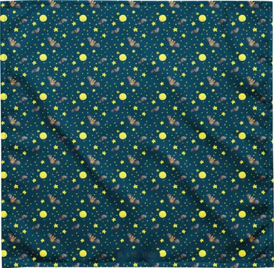 Produktbild von Mr. & Mrs. Panda Haarband Fledermaus Flügel M - Blau - Geschenk, Lustige Sprüche, Stirnband, Schweißband, Bandana Tuch, Kopftuch