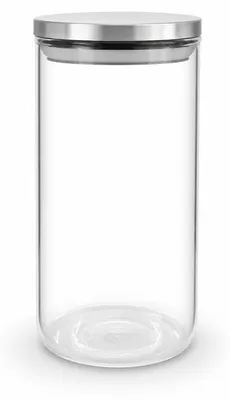 Produktbild von Aspol Scentra Kerzenglas N10 333 Transparent, hoher Zylinder mit Metalldeckel, 1000 ml, Ø 10 × 16,5 cm, 1 Stück